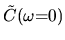 $\tilde{C}(\omega{=}0)$